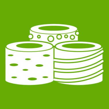 Lezzetli Türk lokumu simgesi yeşil