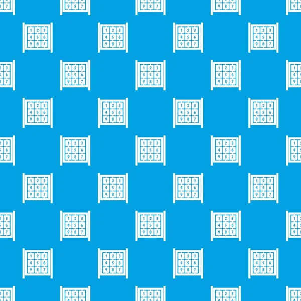 Κύβοι με αριθμούς σε παιδική χαρά χωρίς συγκόλληση μπλε μοτίβο — Διανυσματικό Αρχείο