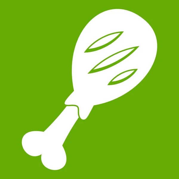 Μπούτι χοιρινό πράσινο εικονίδιο — Διανυσματικό Αρχείο