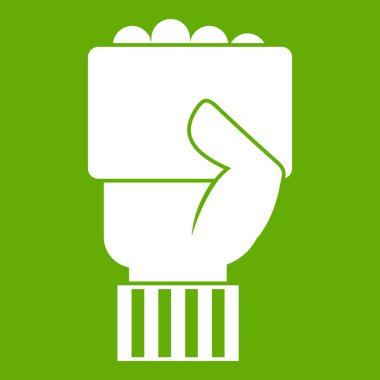 Futbol hakem gösteren kartı simgesi yeşil el