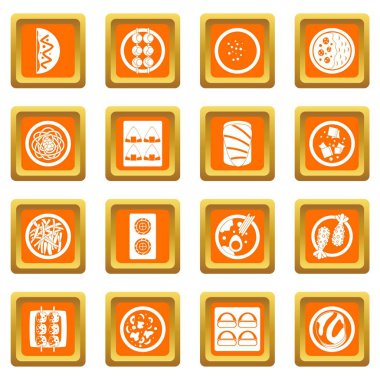 Japonya gıda simgeler kümesi turuncu