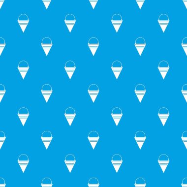 Yangına kova desen kesintisiz mavi