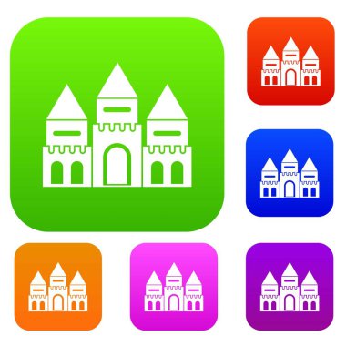 Çocuk ev kale koleksiyonu ayarla