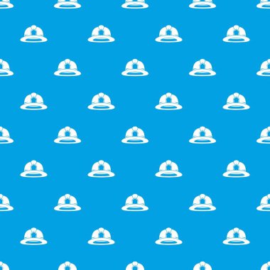 İtfaiyeci kask desen kesintisiz mavi