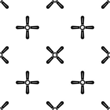 Pervane desen sorunsuz siyah