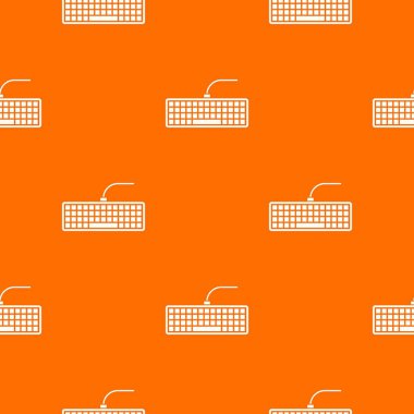 Siyah bilgisayar klavye desen sorunsuz