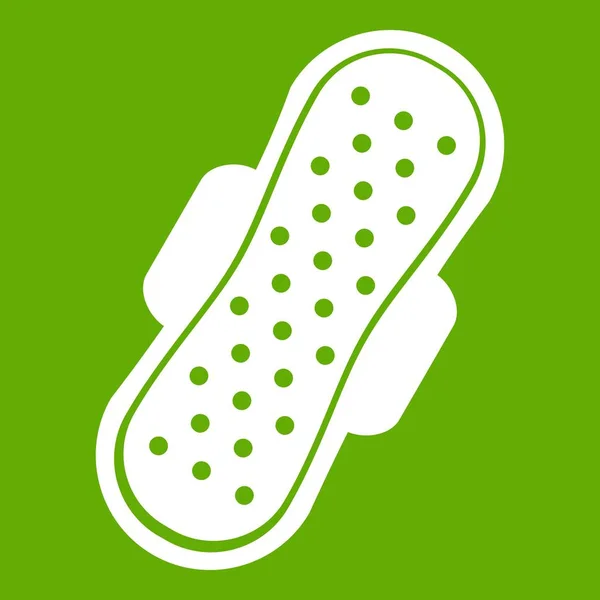 Egészségügyi törlőkendő ikon zöld — Stock Vector
