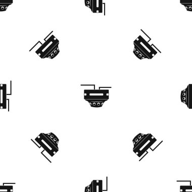 Monitör soket desen sorunsuz siyah