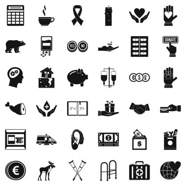 Bağış tıp simgeler kümesi, basit tarzı
