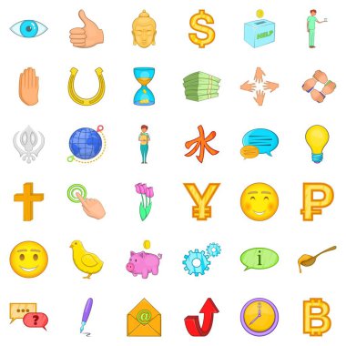 Bağış tıp simgeler kümesi, karikatür tarzı