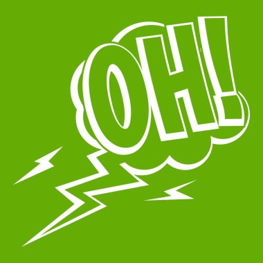 Oh, konuşma balonu simgesi yeşil