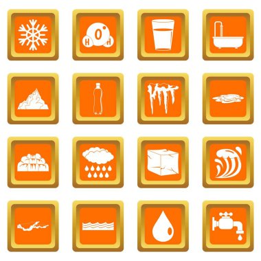 Su Icons set turuncu