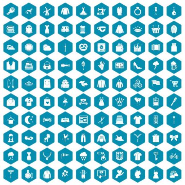 100 simgeleri sapphirine Mor elbise