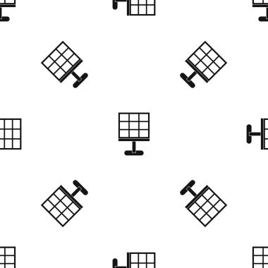 Güneş pili desen sorunsuz siyah