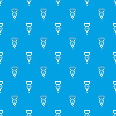 Bahar ölçekli desen kesintisiz mavi