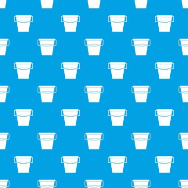 Boş kova desen kesintisiz mavi