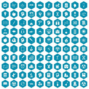 100 eğitim simgeler sapphirine menekşe