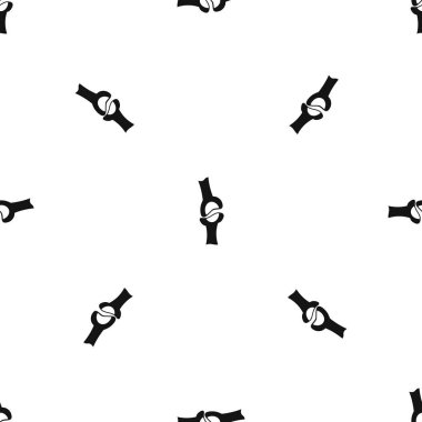 Diz eklem desen sorunsuz siyah