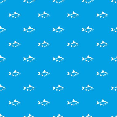 Kesintisiz Mavi Nehir balığı desen