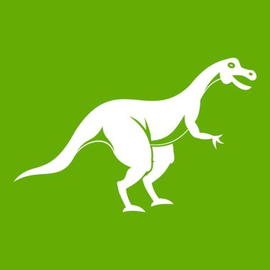 Theropod dinozor simgesi yeşil