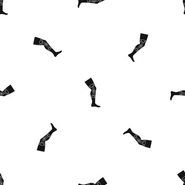 Kuvvetli bandaj desen sorunsuz siyah