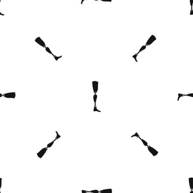 Protez bacak desen sorunsuz siyah