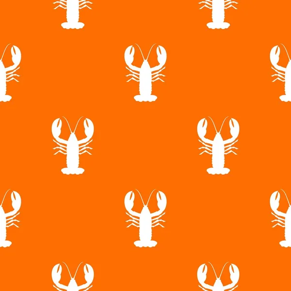 Crayfish pattern seamless — Stock Vector