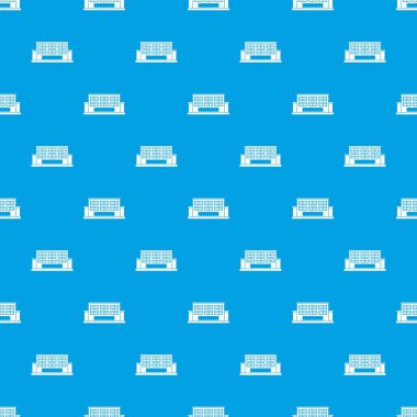 Endüstriyel Bina desen kesintisiz mavi