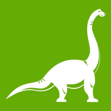 Brachiosaurus dinozor simgesi yeşil