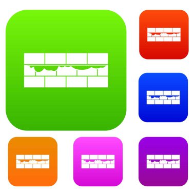 Tuğla duvar koleksiyonu ayarla