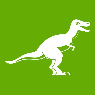 Theropod dinozor simgesi yeşil