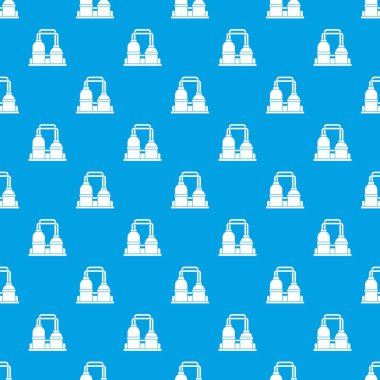 Petrol işleme Fabrika desen kesintisiz mavi