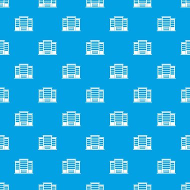 Endüstriyel Bina desen kesintisiz mavi