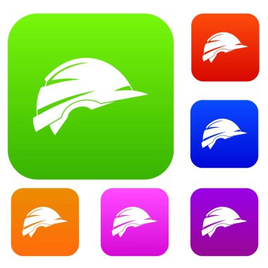 İnşaat kask koleksiyonu ayarla