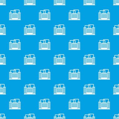 Bitki bina desen kesintisiz mavi