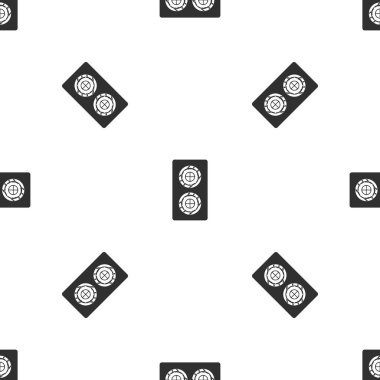 Balık roll desen sorunsuz siyah