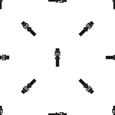 Mekanik ayrıntı desen sorunsuz siyah
