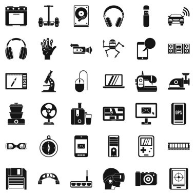 Eski aygıt simgeler kümesi, basit tarzı