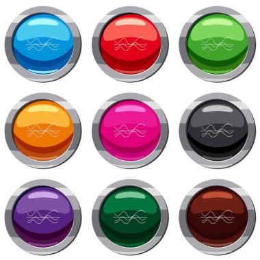 Ses dalgaları 9 koleksiyonu ayarla