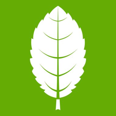 Erik yaprak simgesi yeşil