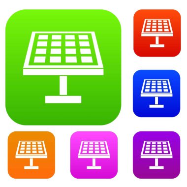 Güneş enerjisi paneli koleksiyonu ayarla