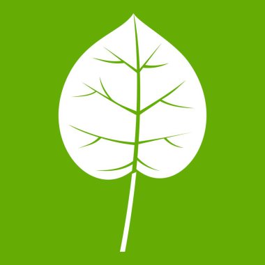 Linden yaprak simgesi yeşil