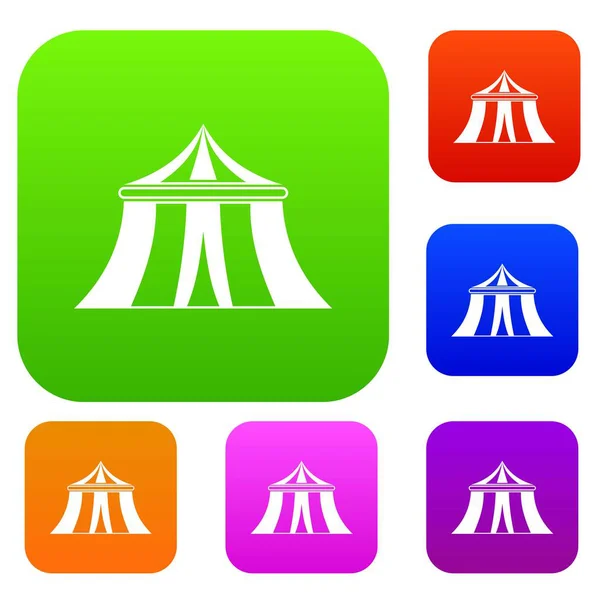 Circus tent set collection — Stock Vector