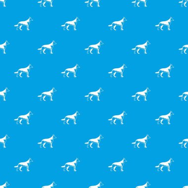 Çoban köpeği desen kesintisiz mavi