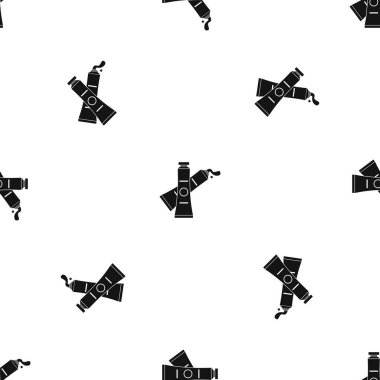 Yağlı boya desen sorunsuz siyah