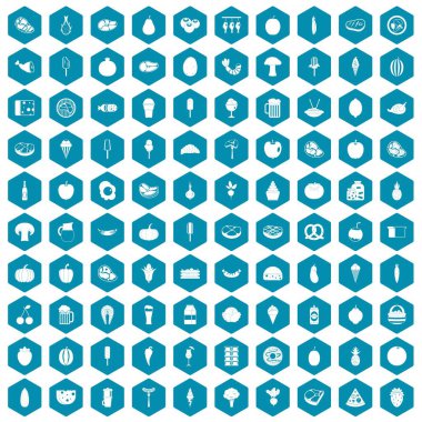 100 gıda simgeler sapphirine menekşe