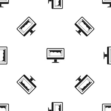 Çizim İzleyicisi desen sorunsuz siyah