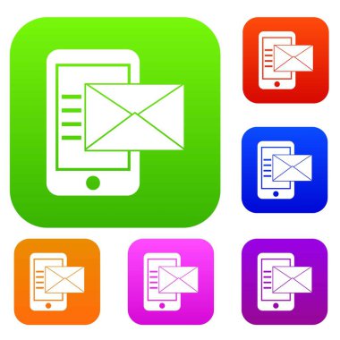 Zarf kümesi koleksiyonu ile Smartphone