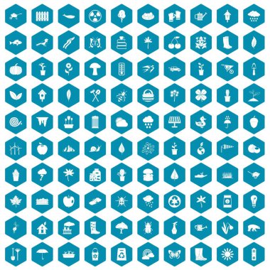 100 Bahçe in simgeler sapphirine menekşe