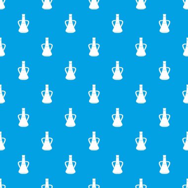 Şişe zeytinyağı desen kesintisiz mavi